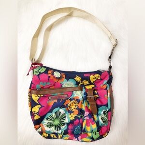 Lily Bloom Colorful Floral Crossbody Shoulder Bag